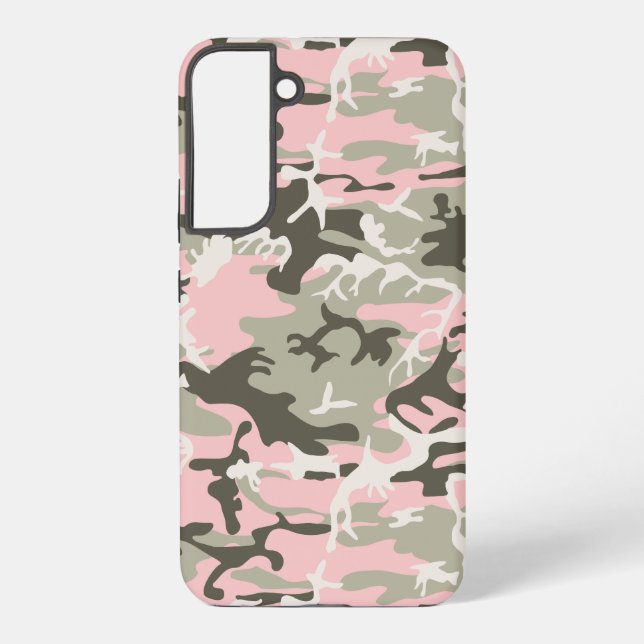Funda Para Samsung Galaxy Camuflaje rosa y verde, militar, militar (Reverso )