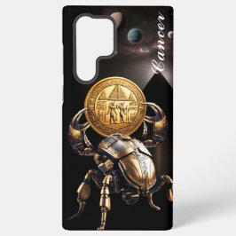 Funda Para Samsung Galaxy S22 Ultra Cáncer, zodiaco, oro, nacimiento, diseño, bonito