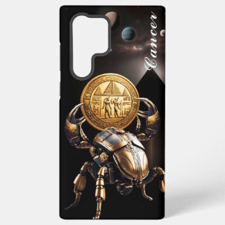 Funda Para Samsung Galaxy S22 Ultra Cáncer, zodiaco, oro, nacimiento, diseño, bonito