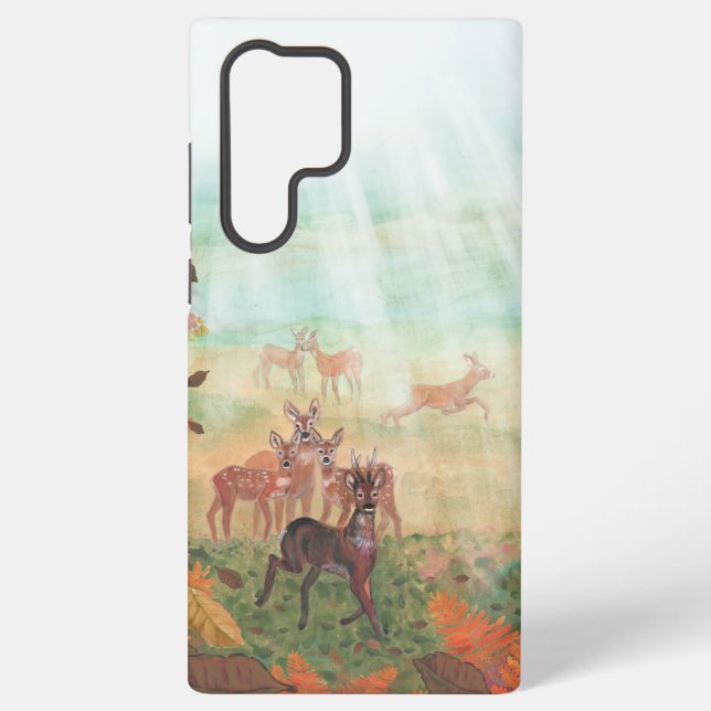 Funda Para Samsung Galaxy Capreolus Roe Deer Capreolus en la luz solar fores (Reverso )