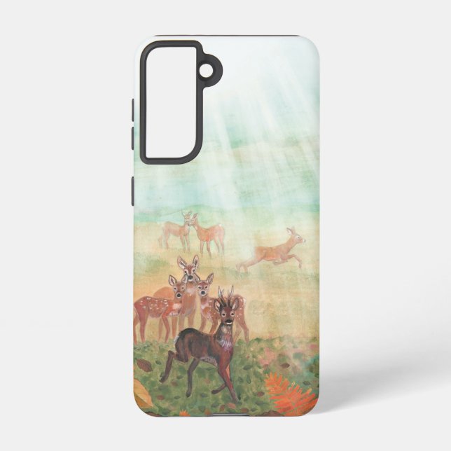 Funda Para Samsung Galaxy Capreolus Roe Deer Capreolus en la luz solar fores (Reverso )