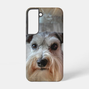 Funda Para Samsung Galaxy S22 Cara del perro Schnauzer