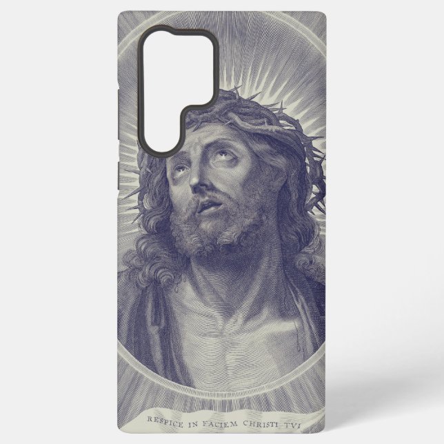 Funda Para Samsung Galaxy Cara sagrada de Jesús (Reverso )