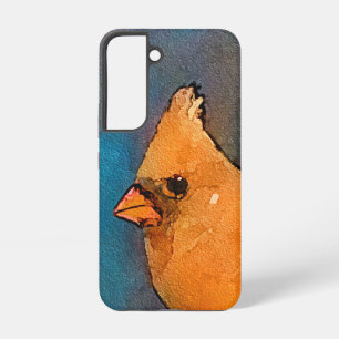 Funda Para Samsung Galaxy S22 Cardenales sobre la pintura de la cerca - Arte ori