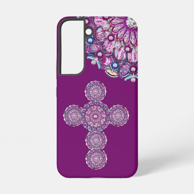 Funda Para Samsung Galaxy Cardinal Red Rosace (Reverso )