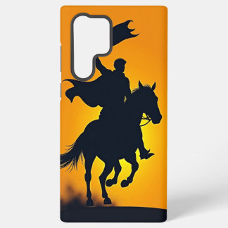 Funda Para Samsung Galaxy S22 Ultra "Cargo triunfante: una silueta al amanecer", tarje