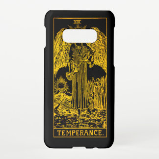 Funda Para Samsung Galaxy S10E Carta de Tarot de la Templanza | Oro y negro |