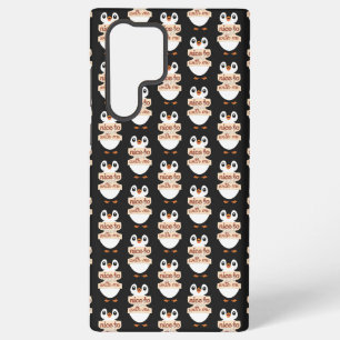 Funda Para Samsung Galaxy S22 Ultra Cartel de bienvenida de pingüino: Encantado de con