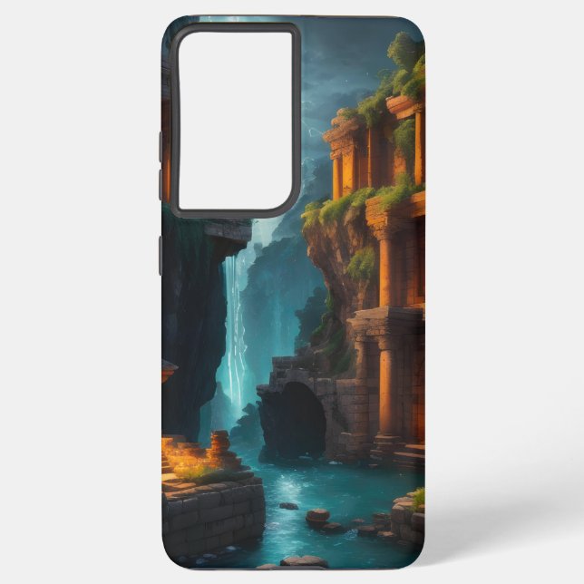 Funda Para Samsung Galaxy Casa de Baños Antigua - Piscinas Místicas (Reverso )