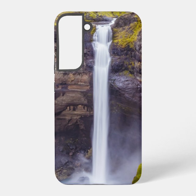 Funda Para Samsung Galaxy Cascada de Haifosin, Islandia (Reverso )
