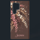 Funda Para Samsung Galaxy S22 Ultra Cascada elegante de Laburnum<br><div class="desc">Exhibición en cascada de flores de Laburnum,  mezclando tonos dorados suaves y rosas con un fondo profundo y rico.</div>