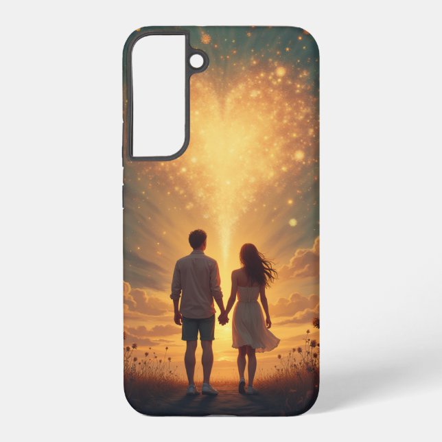 Funda Para Samsung Galaxy caso de pareja de teléfonos (Reverso )