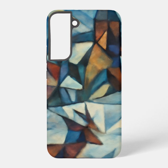 Funda Para Samsung Galaxy Caso de pueblo invernal expresionista cubista - Sa (Reverso )