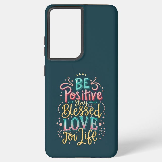 Funda Para Samsung Galaxy Caso de teléfono de cita positiva (Reverso )