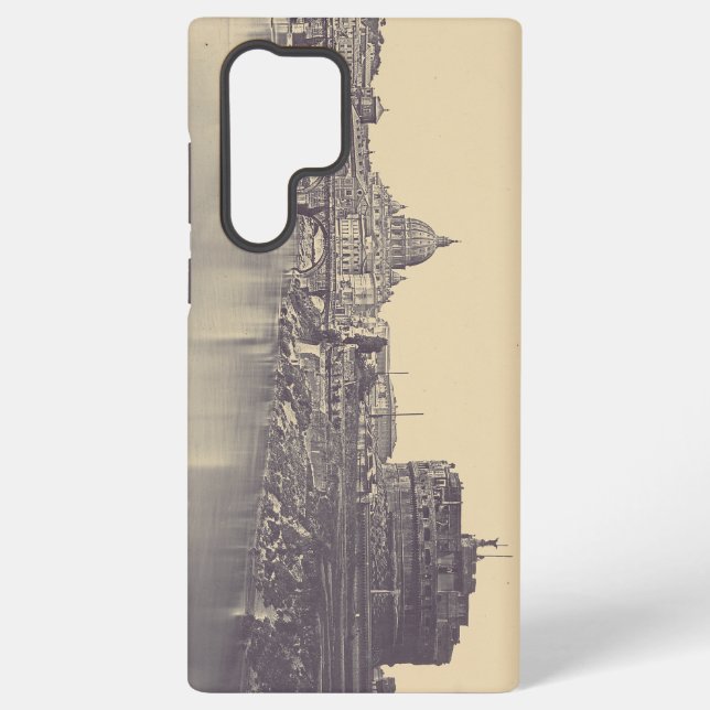 Funda Para Samsung Galaxy Castillo de Ángel y cúpula del Vaticano (Reverso )
