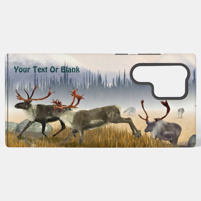 Funda Para Samsung Galaxy Cazadores En La Niebla (Caribou) (Reverso Horizontal)
