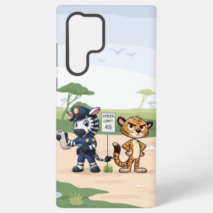 Funda Para Samsung Galaxy S22 Ultra cebra policía linda & guepardo