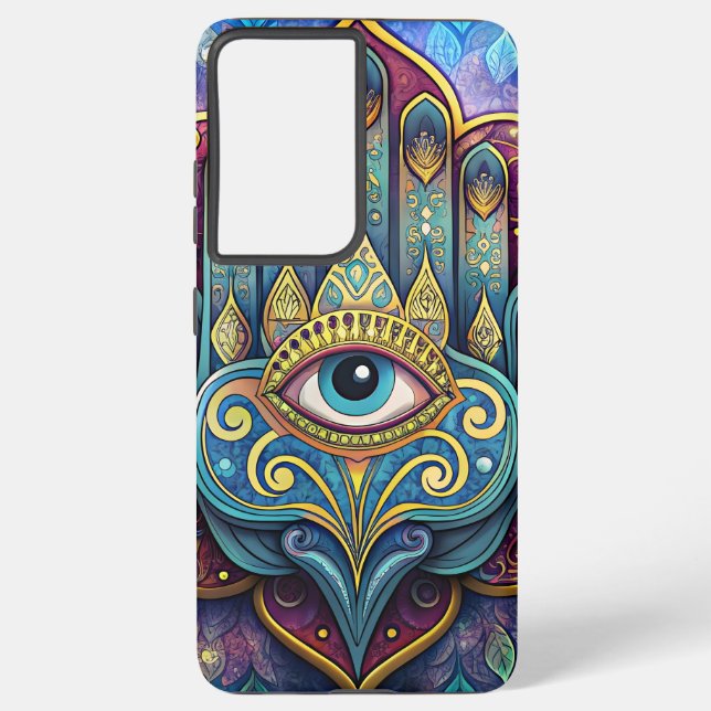 Funda Para Samsung Galaxy Celestial Hamsa  (Reverso )