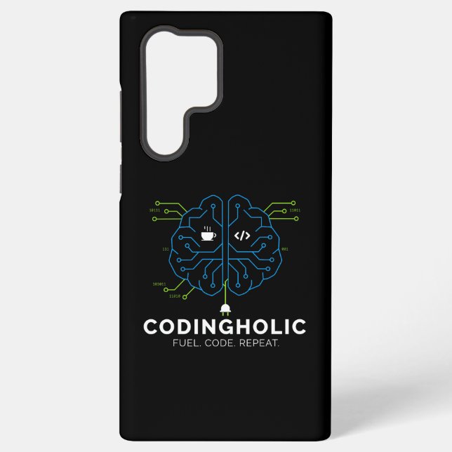 Funda Para Samsung Galaxy Cerebro Tecnológico de Codificación para Desarroll (Reverso )