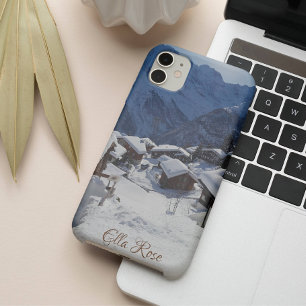 Funda Para Samsung Galaxy S22 Chalets de invierno en los Alpes suizos