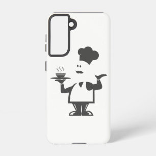 Funda Para Samsung Galaxy S21 Chef sosteniendo un tazón de sopa