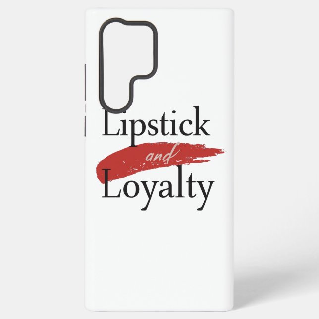 Funda Para Samsung Galaxy Chic Lipstick Smear and Loyalty (Reverso )