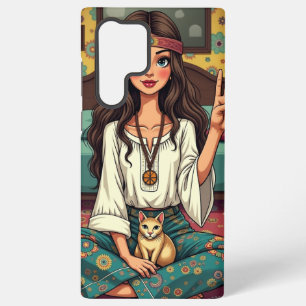 Funda Para Samsung Galaxy S22 Ultra Chica hippie