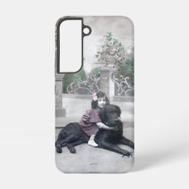 Funda Para Samsung Galaxy S22 Chica y su perro