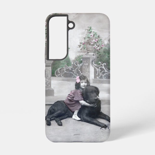 Funda Para Samsung Galaxy Chica y su perro (Reverso )