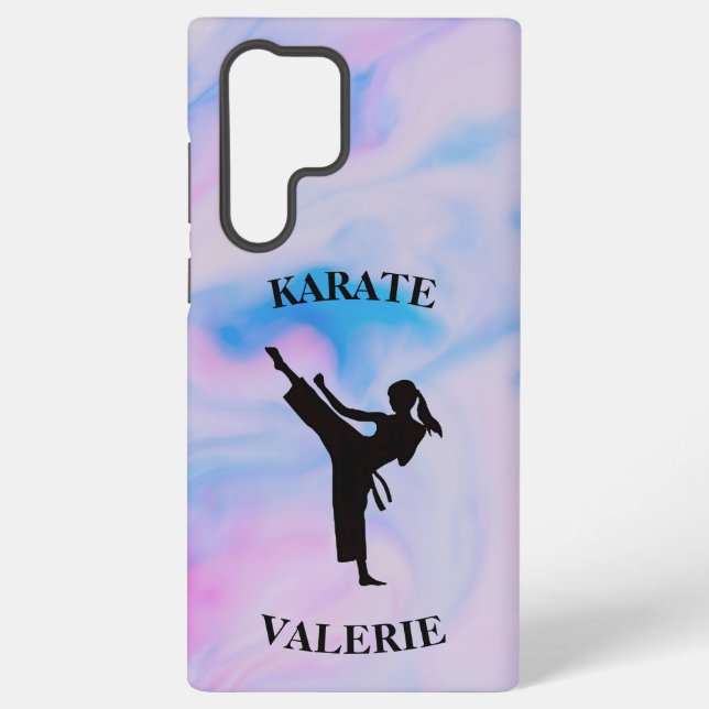 Funda Para Samsung Galaxy Chicas Karate Pastel Swirl (Reverso )