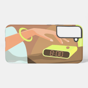 Funda Para Samsung Galaxy S22+ Chicas presionando con la mano el botón de sondeo 