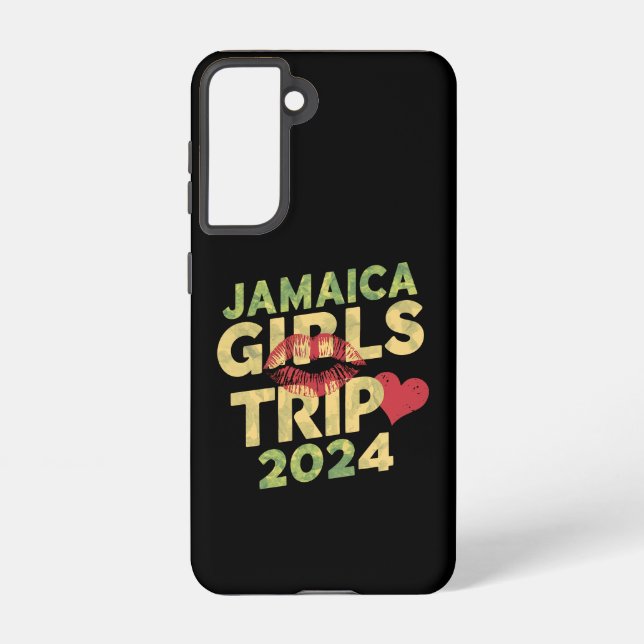 Funda Para Samsung Galaxy Chicas viajan a Jamaica 2024 vacaciones de verano (Reverso )