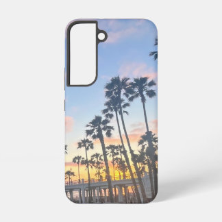 Funda Para Samsung Galaxy S22 Cielo azul con nubes rosas en California