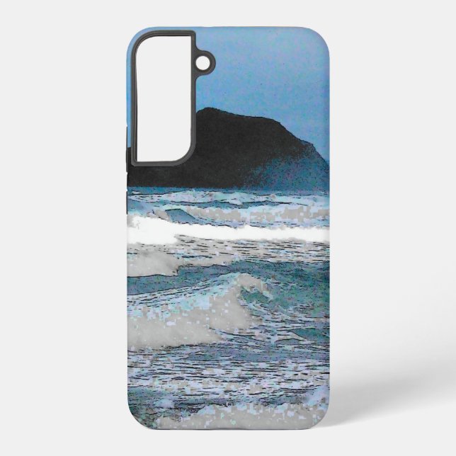 Funda Para Samsung Galaxy Cielo azul de la costa hawaiana (Reverso )