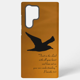 Funda Para Samsung Galaxy S22 Ultra Cielo de puesta de sol amarillo pájaro en vuelo Ve