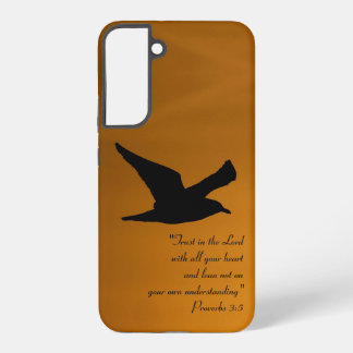 Funda Para Samsung Galaxy S22+ Cielo de puesta de sol amarillo pájaro en vuelo Ve