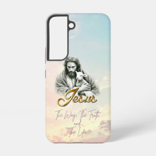 Funda Para Samsung Galaxy S22 Cielo Pastel Cristiano Chic Jesús Cordero Escritur