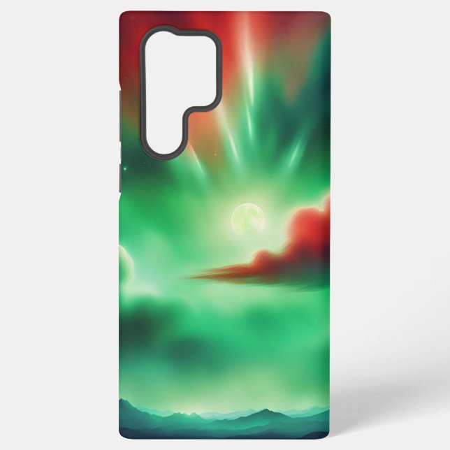 Funda Para Samsung Galaxy cielo verde (Reverso )