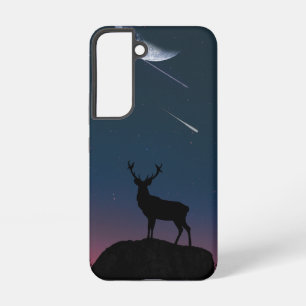 Funda Para Samsung Galaxy S22 ciervos a la luz de la luna