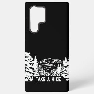 Funda Para Samsung Galaxy S22 Ultra Cita de dar un paseo paisaje montañoso monocromo