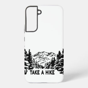 Funda Para Samsung Galaxy S22+ Cita de dar un paseo paisaje montañoso monocromo