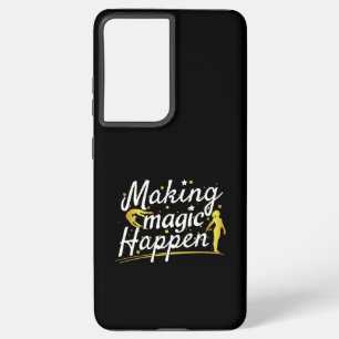 Funda Para Samsung Galaxy S21 Ultra Cita de Gimnasia Femenina Haciendo Magia