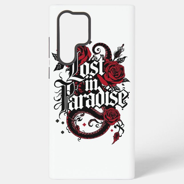 Funda Para Samsung Galaxy Cita estilo tatuaje romántico oscuro (Reverso )