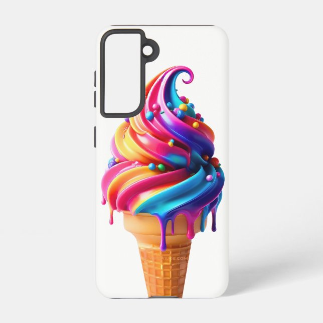 Funda Para Samsung Galaxy Clásico de helado de SlipperyJoe (Reverso )
