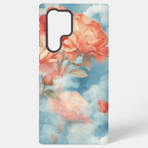 Funda Para Samsung Galaxy S22 Ultra Clásicos - Rosas rosadas y rojas angelicales en nu