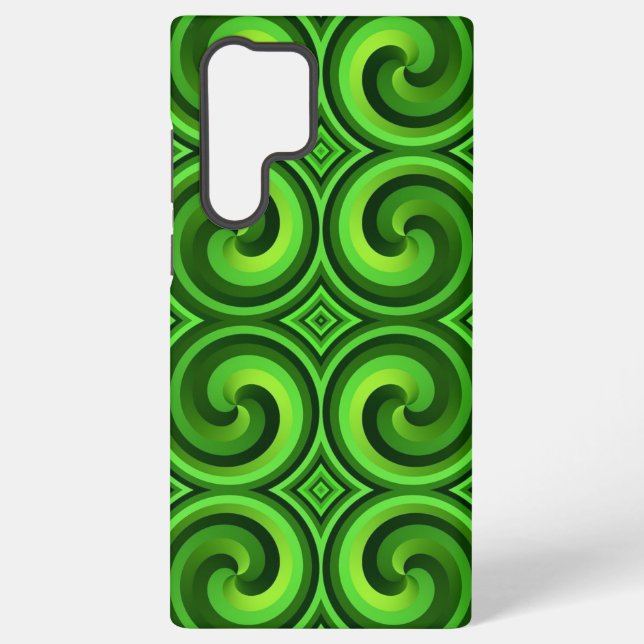 Funda Para Samsung Galaxy Clásicos Swirls verdes (Reverso )