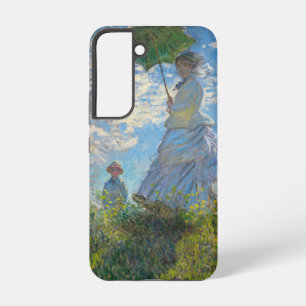 Funda Para Samsung Galaxy S22 Claude Monet - El Paseo, Mujer con un Paraguas