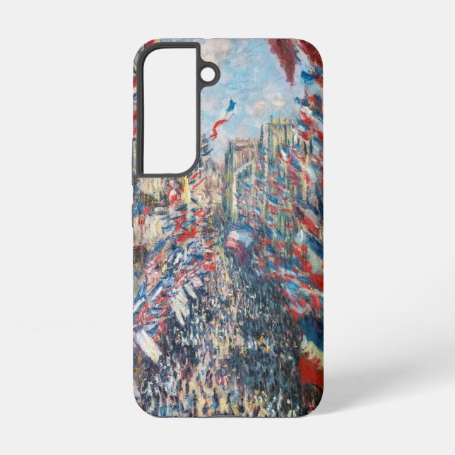 Funda Para Samsung Galaxy Claude Monet - La Rue Montorgueil - París (Reverso )