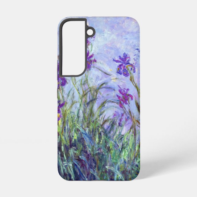 Funda Para Samsung Galaxy Claude Monet - Lilac Irises / Iris Mauves (Reverso )