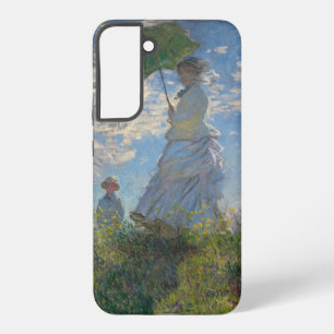 Funda Para Samsung Galaxy S22+ Claude Monet Mujer con un Paraguas Arte Refinado